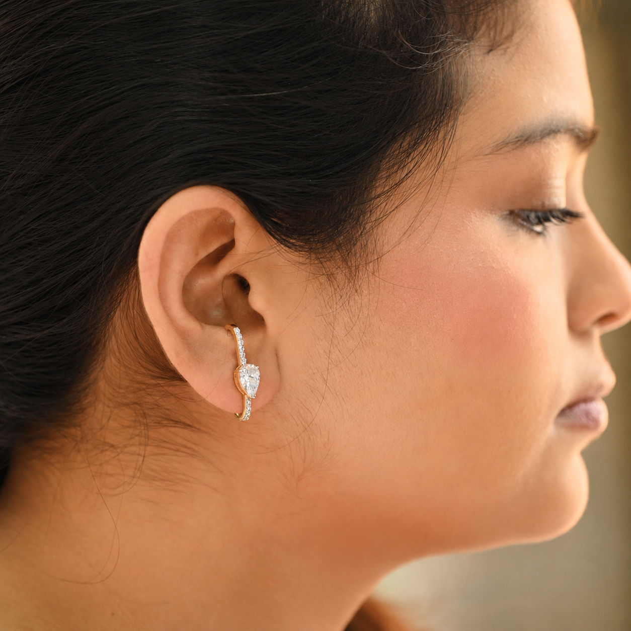 Teardrop Ear Climber